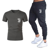 Hot 2019 summer new brand short sleeve shirt men sportswear suit men's sweatshirt men's brand clothing  t shirt set tracksuit