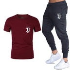 Hot 2019 summer new brand short sleeve shirt men sportswear suit men's sweatshirt men's brand clothing  t shirt set tracksuit