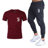 Hot 2019 summer new brand short sleeve shirt men sportswear suit men's sweatshirt men's brand clothing  t shirt set tracksuit