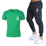 Hot 2019 summer new brand short sleeve shirt men sportswear suit men's sweatshirt men's brand clothing  t shirt set tracksuit