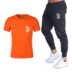 Hot 2019 summer new brand short sleeve shirt men sportswear suit men's sweatshirt men's brand clothing  t shirt set tracksuit