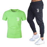 Hot 2019 summer new brand short sleeve shirt men sportswear suit men's sweatshirt men's brand clothing  t shirt set tracksuit