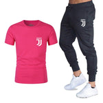 Hot 2019 summer new brand short sleeve shirt men sportswear suit men's sweatshirt men's brand clothing  t shirt set tracksuit