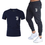 Hot 2019 summer new brand short sleeve shirt men sportswear suit men's sweatshirt men's brand clothing  t shirt set tracksuit