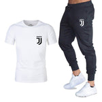Hot 2019 summer new brand short sleeve shirt men sportswear suit men's sweatshirt men's brand clothing  t shirt set tracksuit