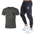 Hot 2019 summer new brand short sleeve shirt men sportswear suit men's sweatshirt men's brand clothing  t shirt set tracksuit