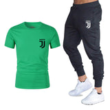 Hot 2019 summer new brand short sleeve shirt men sportswear suit men's sweatshirt men's brand clothing  t shirt set tracksuit