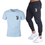 Hot 2019 summer new brand short sleeve shirt men sportswear suit men's sweatshirt men's brand clothing  t shirt set tracksuit