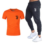Hot 2019 summer new brand short sleeve shirt men sportswear suit men's sweatshirt men's brand clothing  t shirt set tracksuit