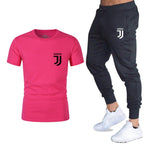 Hot 2019 summer new brand short sleeve shirt men sportswear suit men's sweatshirt men's brand clothing  t shirt set tracksuit