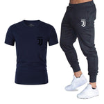 Hot 2019 summer new brand short sleeve shirt men sportswear suit men's sweatshirt men's brand clothing  t shirt set tracksuit