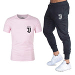 Hot 2019 summer new brand short sleeve shirt men sportswear suit men's sweatshirt men's brand clothing  t shirt set tracksuit
