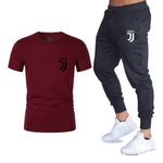Hot 2019 summer new brand short sleeve shirt men sportswear suit men's sweatshirt men's brand clothing  t shirt set tracksuit