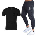 Hot 2019 summer new brand short sleeve shirt men sportswear suit men's sweatshirt men's brand clothing  t shirt set tracksuit