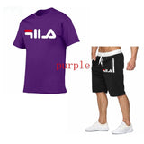 New Fashion Sportsuit and Tee Shirt Set Mens T Shirt Shorts + Short Pants Men Summer Tracksuit Men Casual Brand Tee Shirts