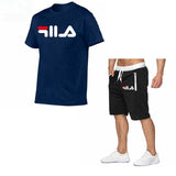 New Fashion Sportsuit and Tee Shirt Set Mens T Shirt Shorts + Short Pants Men Summer Tracksuit Men Casual Brand Tee Shirts