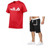 New Fashion Sportsuit and Tee Shirt Set Mens T Shirt Shorts + Short Pants Men Summer Tracksuit Men Casual Brand Tee Shirts