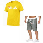New Fashion Sportsuit and Tee Shirt Set Mens T Shirt Shorts + Short Pants Men Summer Tracksuit Men Casual Brand Tee Shirts