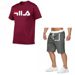 New Fashion Sportsuit and Tee Shirt Set Mens T Shirt Shorts + Short Pants Men Summer Tracksuit Men Casual Brand Tee Shirts