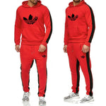 2019 The New  Brand Tracksuit Fashion Men Sportswear Two Piece Sets All Cotton Fleece Thick hoodie+Pants Sporting Suit